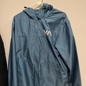 RVCA Blue Windbreaker Jacket